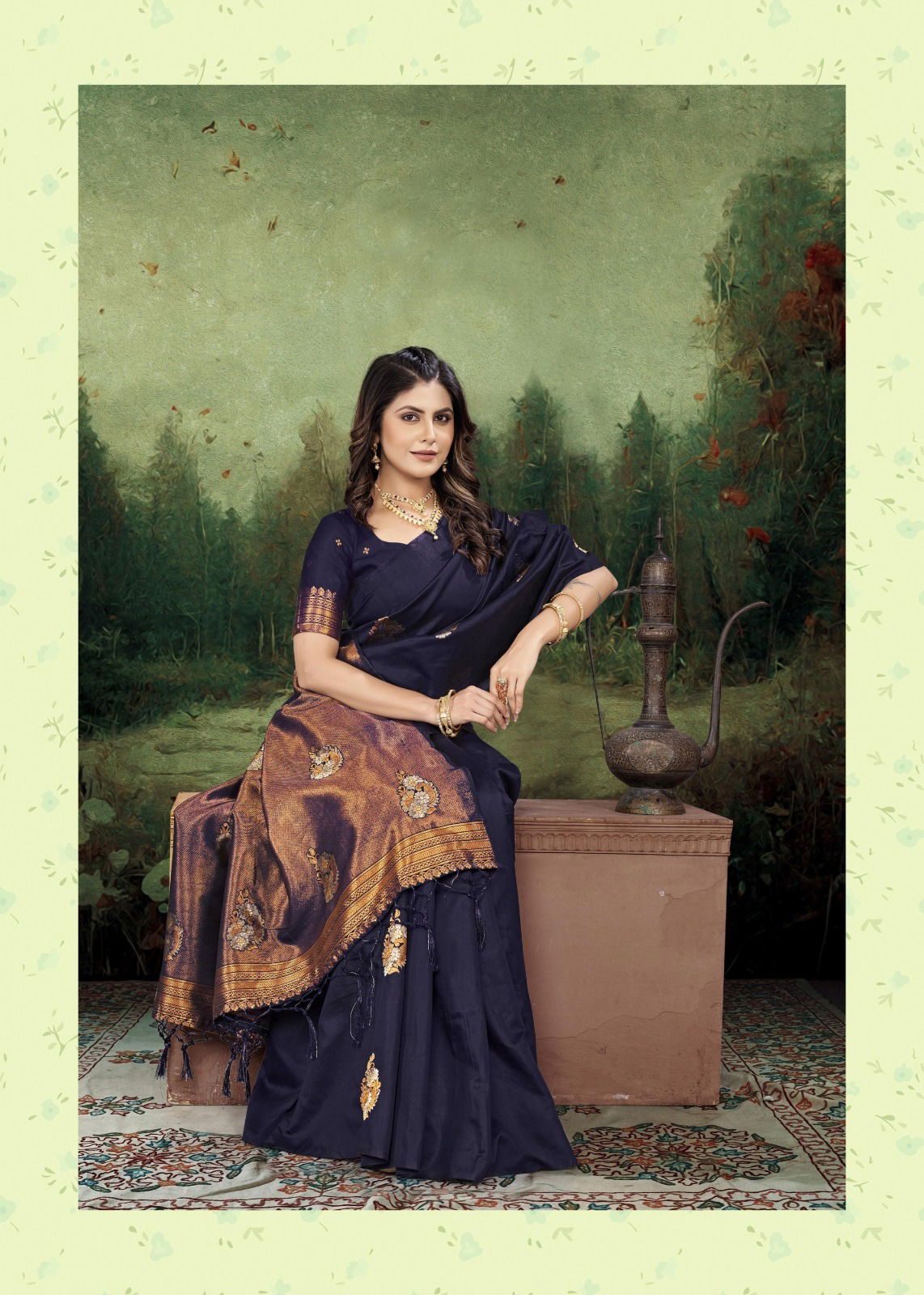 Sasha By The Fabrica Lichi Silk Designer Sarees Catalog